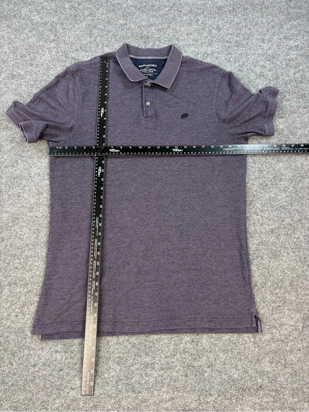 Banana Republic Organic Cotton Polo | Quiet Luxury | Purple Lilac Golf Casual